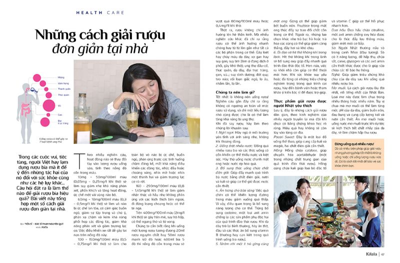 Cách giải rượu người Nhật Cách giải rượu người Nhật